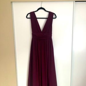Lulu’s Cabernet bridesmaids dress